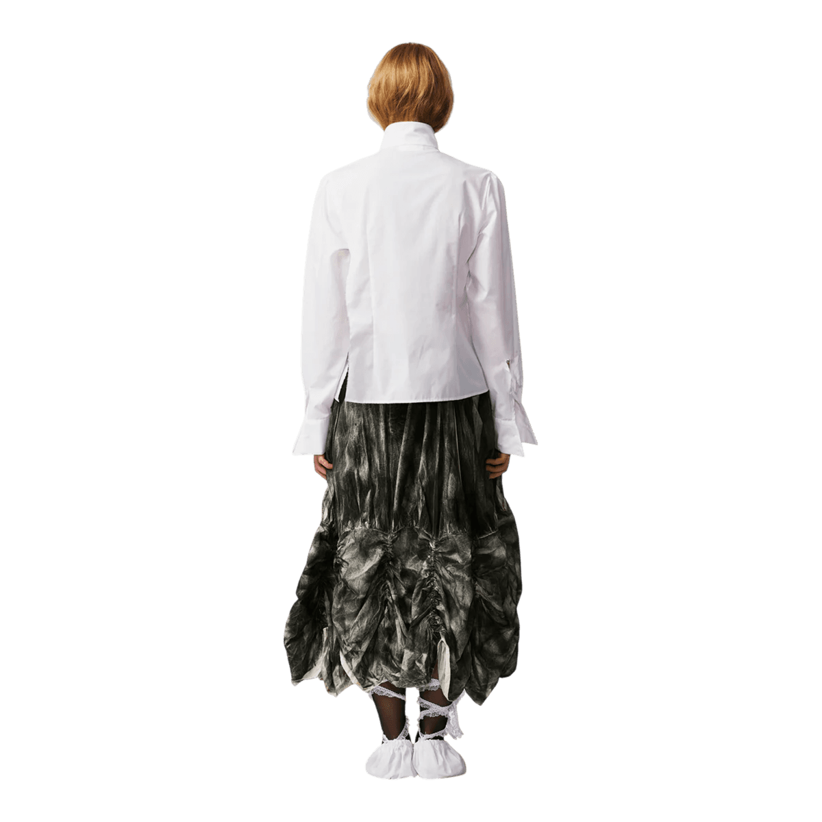 Black Curtain Skirt, view 2